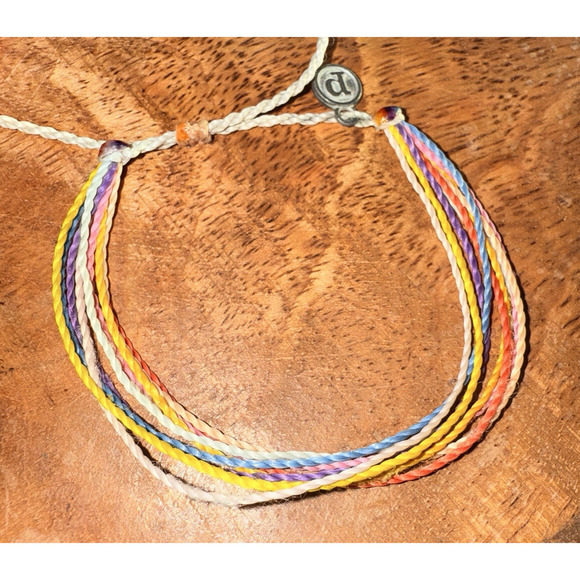 Authentic Pura Vida Bracelet Set Neon Silver‎ Charms Beach Boho Summer - Picture 3 of 4